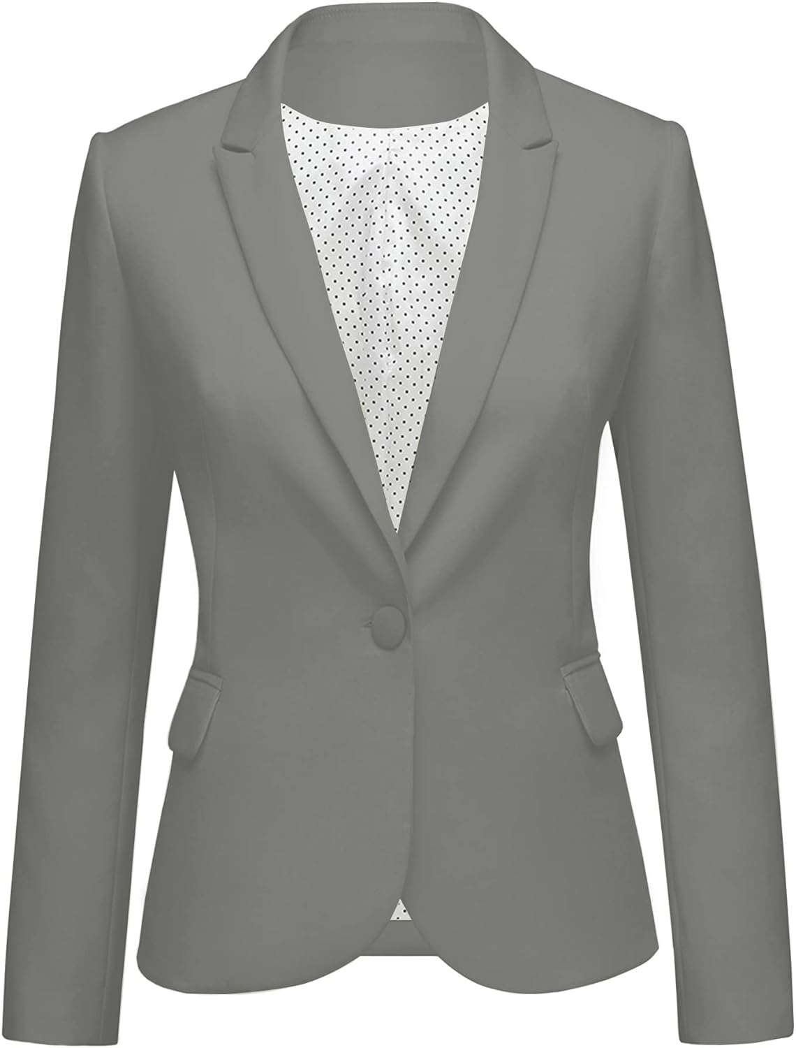 Stylish Notched Lapel Blazer Jacket for Women Office Wear