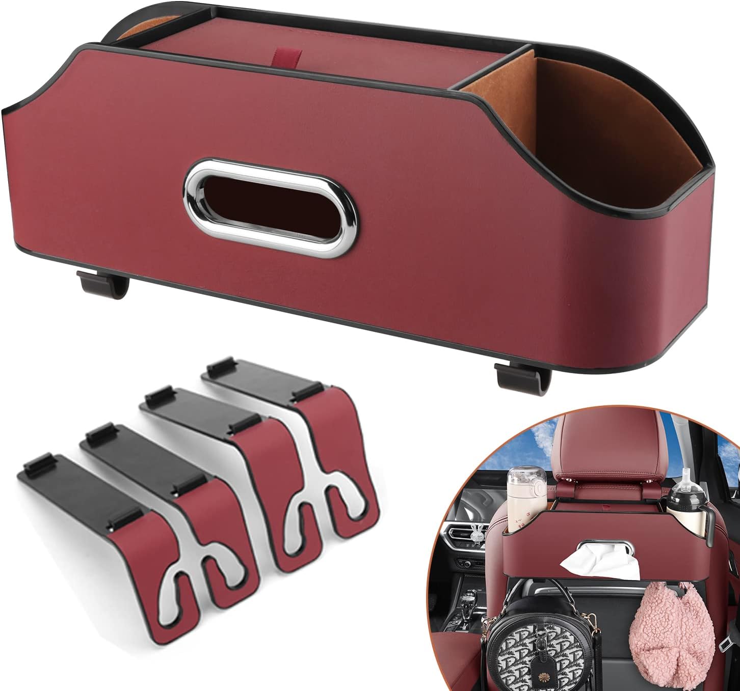Car Seat Back Organizer - Stylish Storage for Family Travel