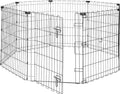Foldable Octagonal Metal Exercise Dog Playpen - Small 30in