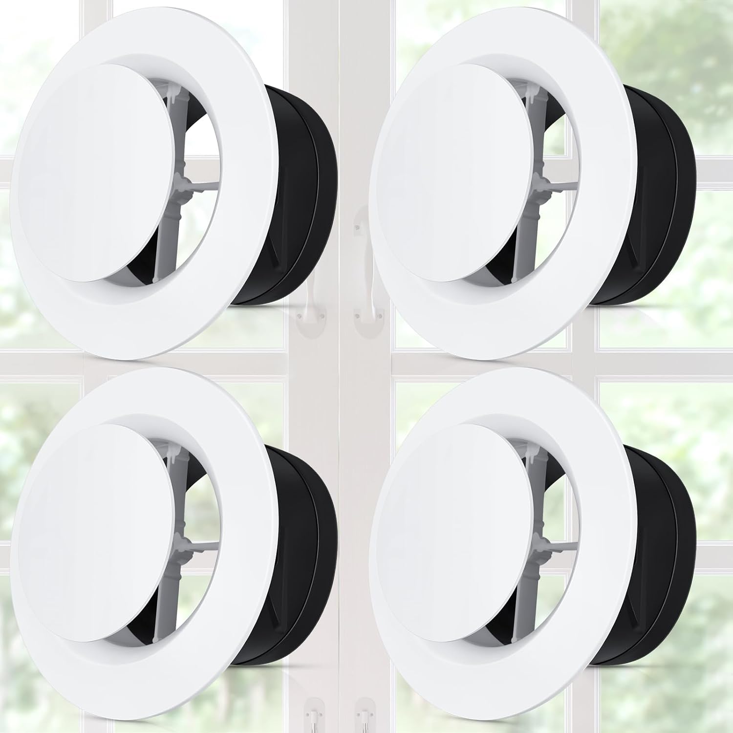 4 Pcs 8 Inch Air Vent Covers for Efficient Indoor Ventilation