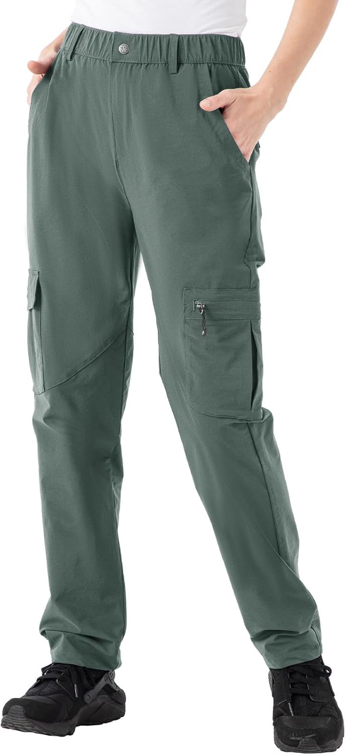 Rdruko Women's Hiking Cargo Pants for Outdoor Adventures