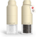 Salt and Pepper Grinder Set Almond Beige - Stainless Manual Mills