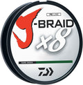 Daiwa J-Braid 300M 8-Strand Dark Green Braid Line - Smooth Cast