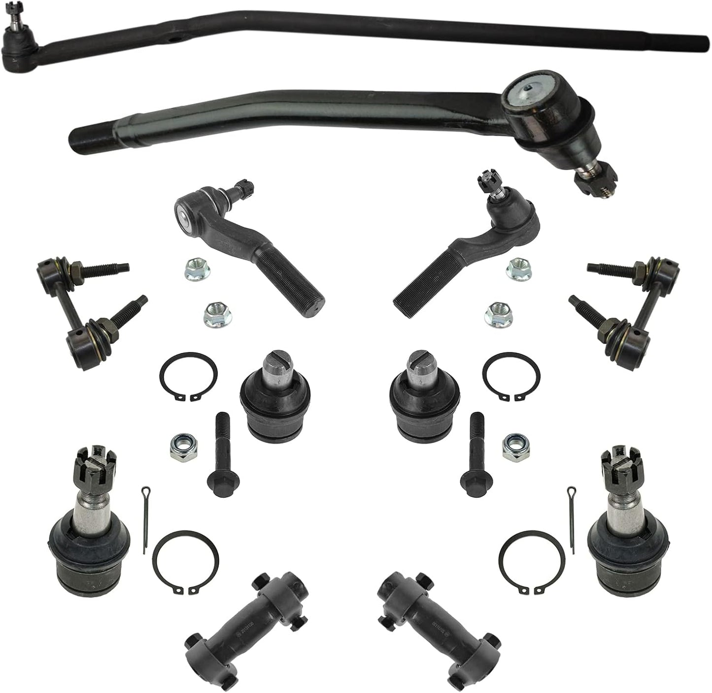 TRQ Steering Suspension Kit for 2008-2019 Ford E-Series Vehicles
