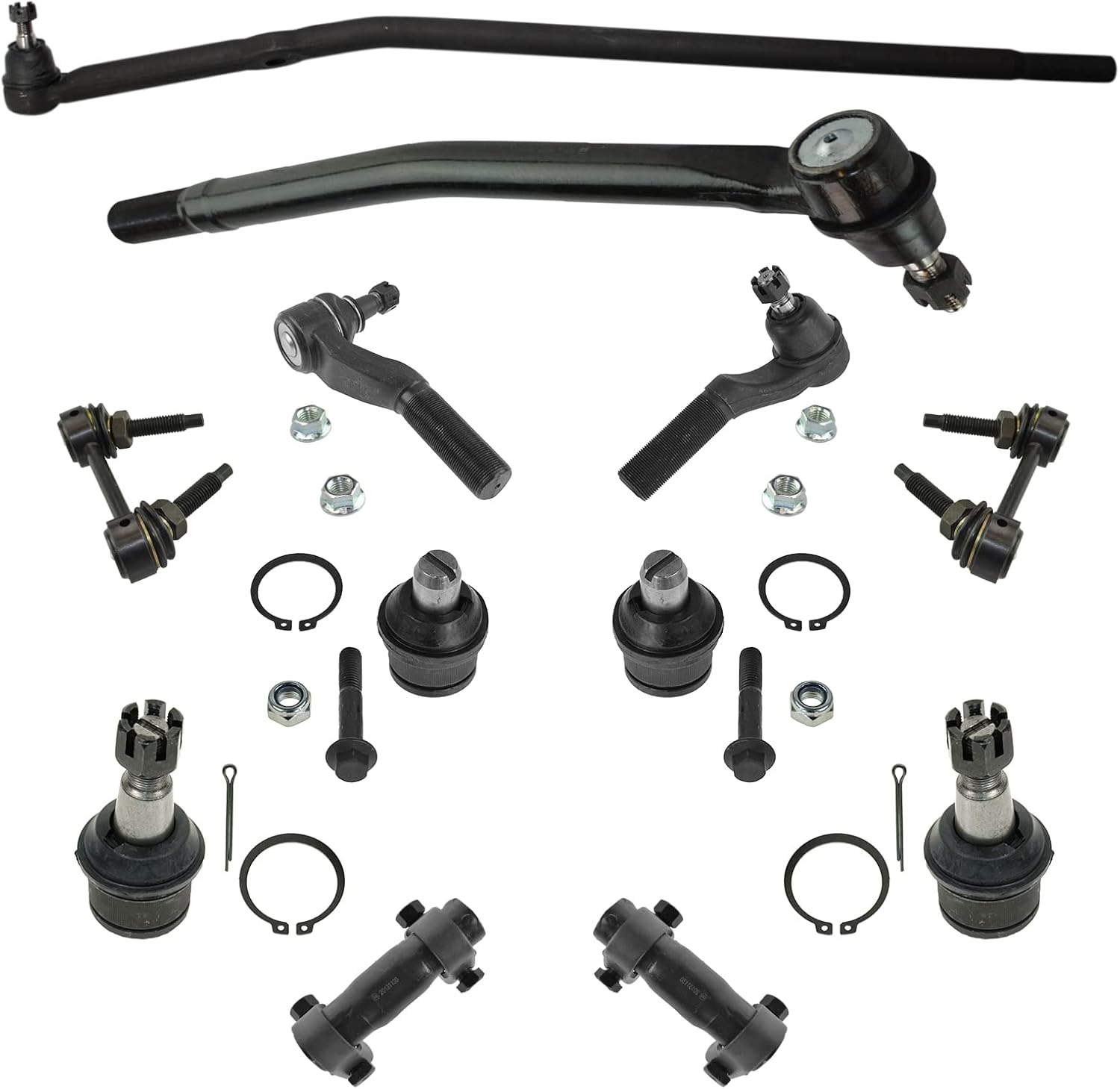 TRQ Steering Suspension Kit for 2008-2019 Ford E-Series Vehicles