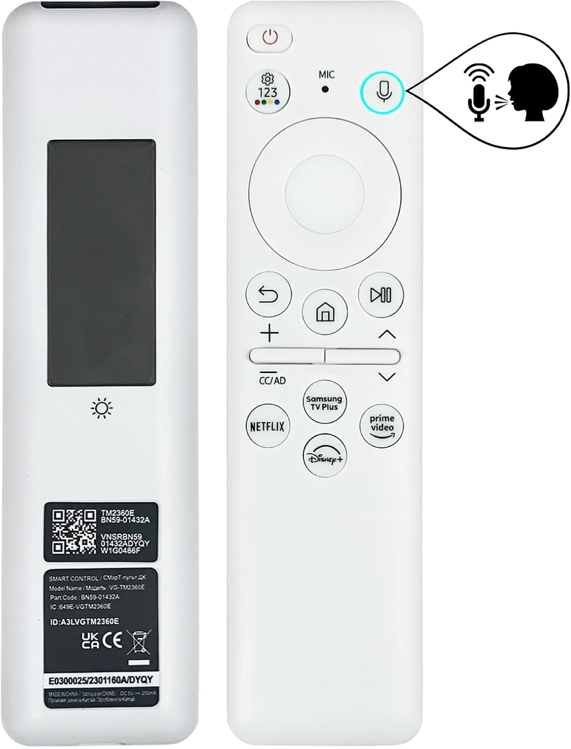 Samsung Neo QLED 8K Remote, Solar Powered