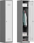 Topass Metal Lockers for Employees 71in Tall Steel Storage Cabinet