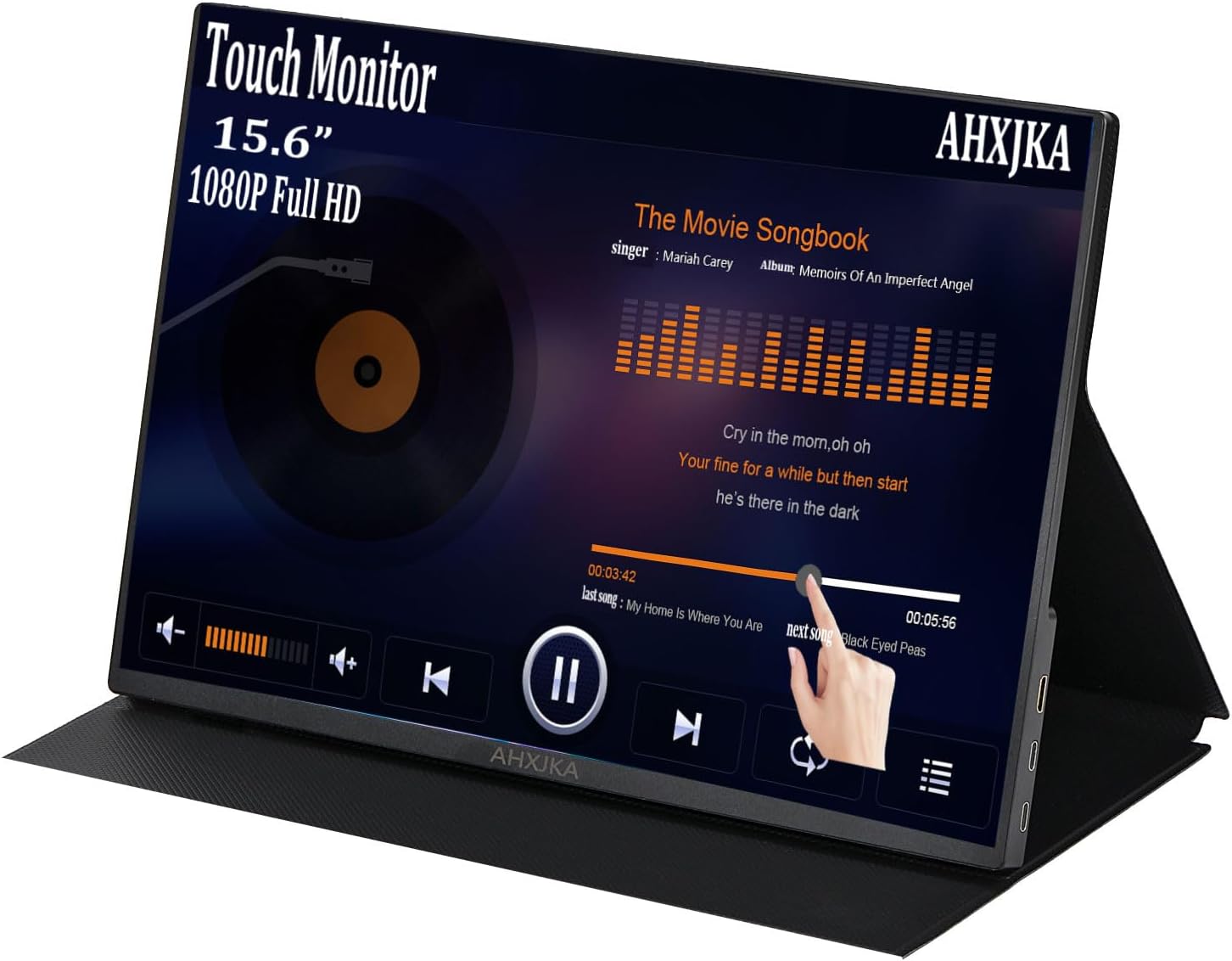 15.6 Touch Portable Travel Monitor for Gaming and Work
