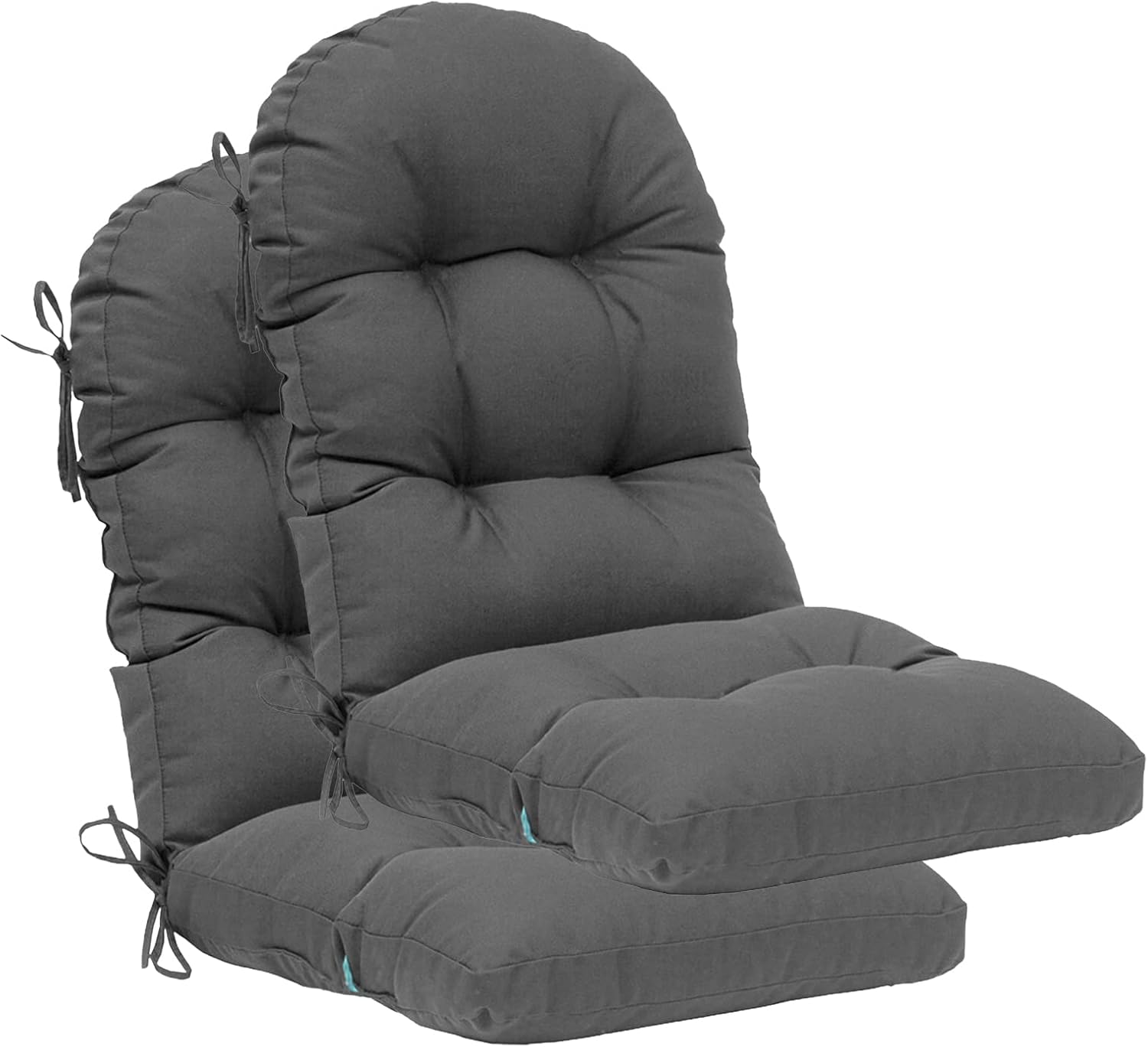 QILLOWAY Indoor/Outdoor High Back Chair Cushion Set of 2