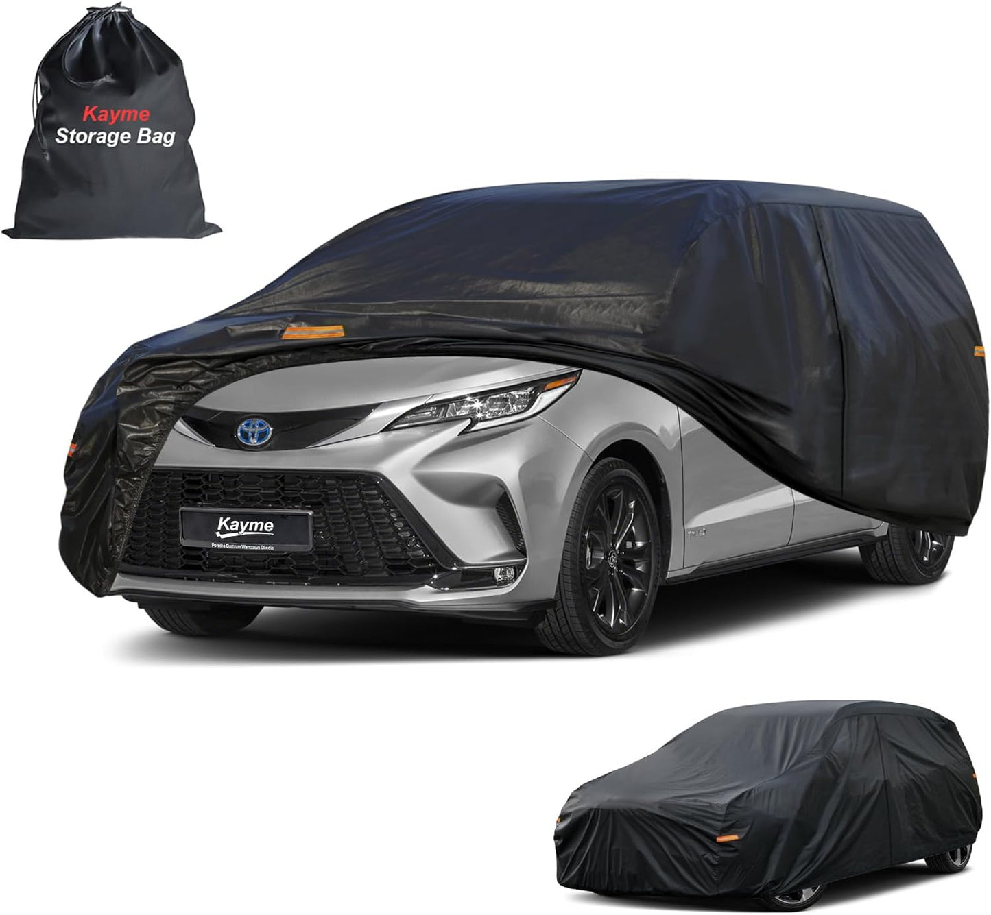 Kayme 7 Layers Car Cover for Toyota Sienna Minivan 1997-2025