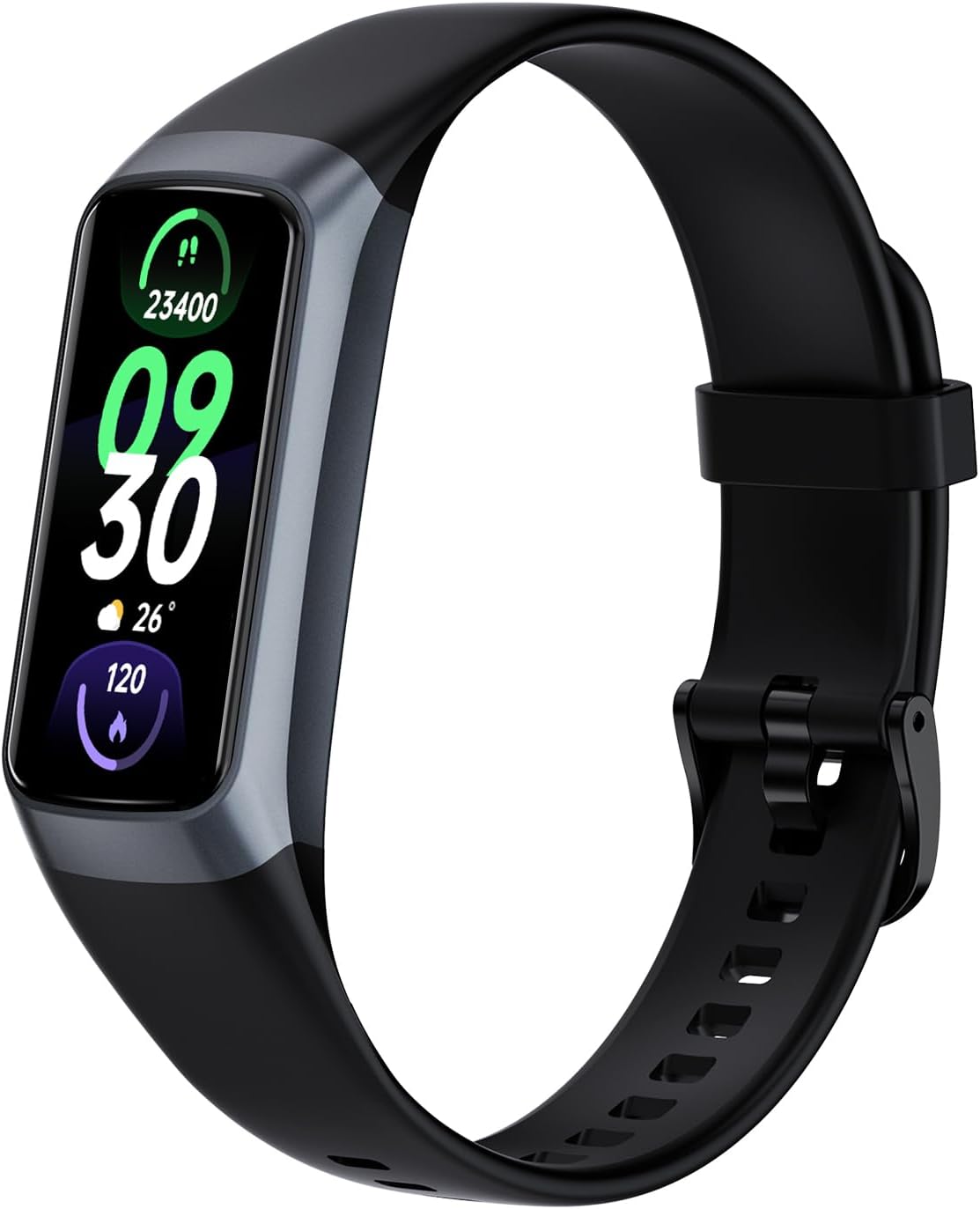 Fitness Tracker with AMOLED Touch Screen and Health Monitoring
