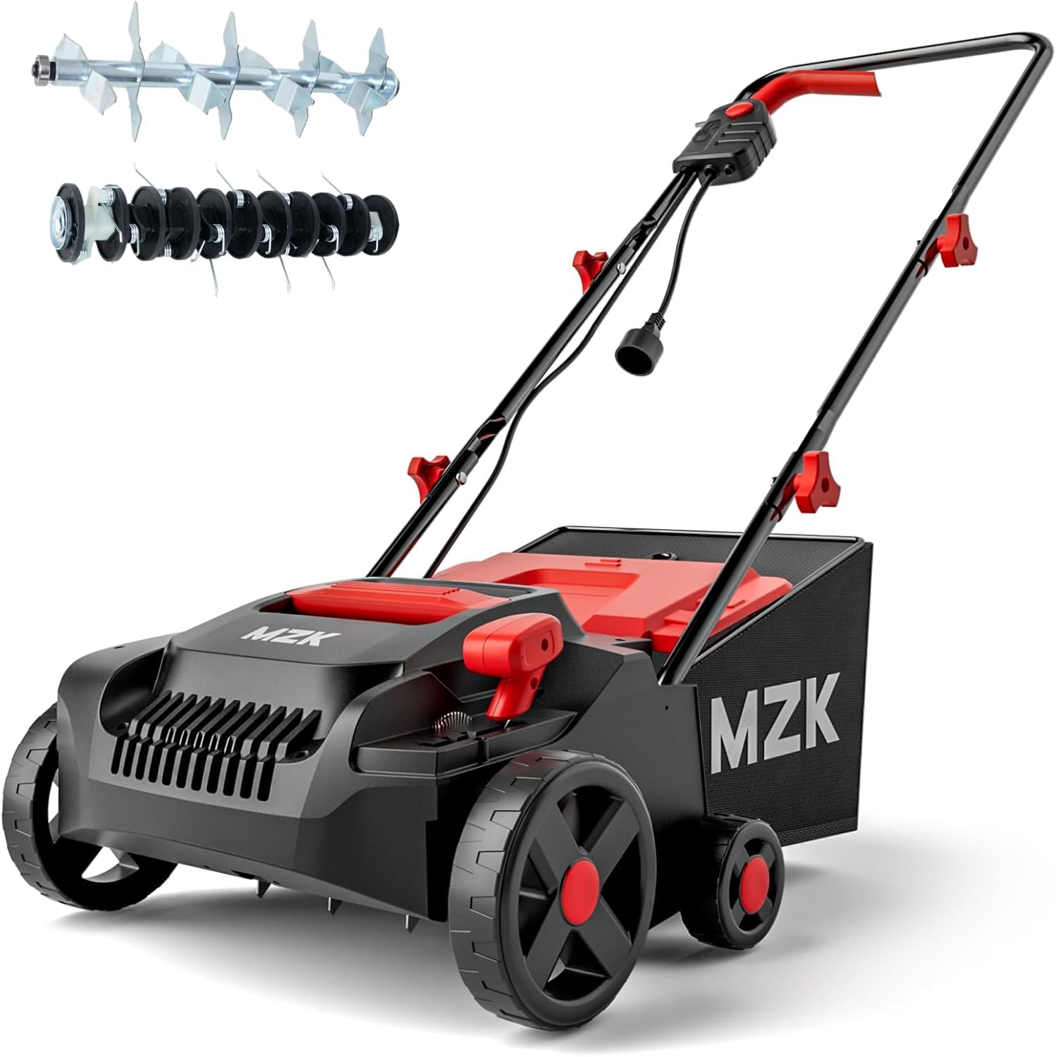 MZK 13-Inch 2-in-1 Electric Dethatcher for Lawn Care