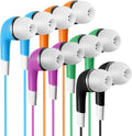 Bulk Kids Earbuds Individually Packaged 100 Pack - Classroom Use
