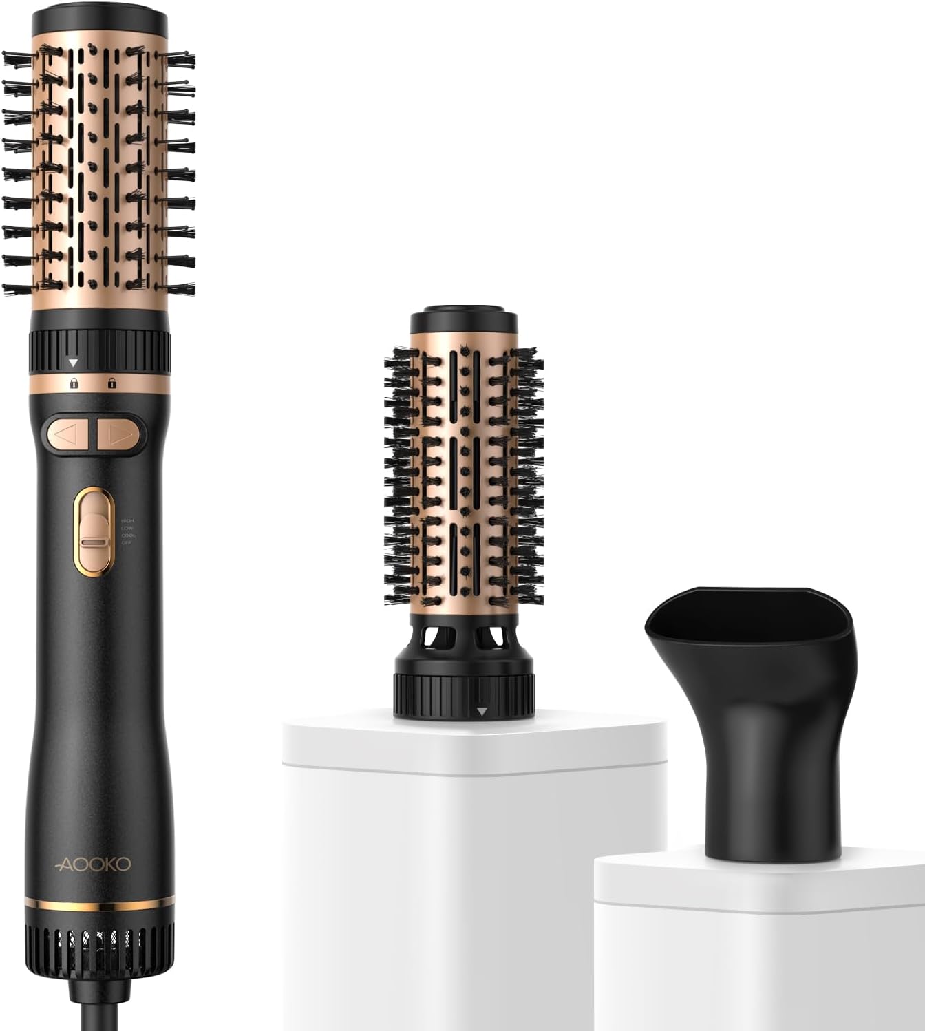 Rotating Hair Dryer Brush for Fast Drying and Styling