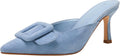 Women's Pointed Toe Suede Heeled Mules - Kitten Heel Comfort