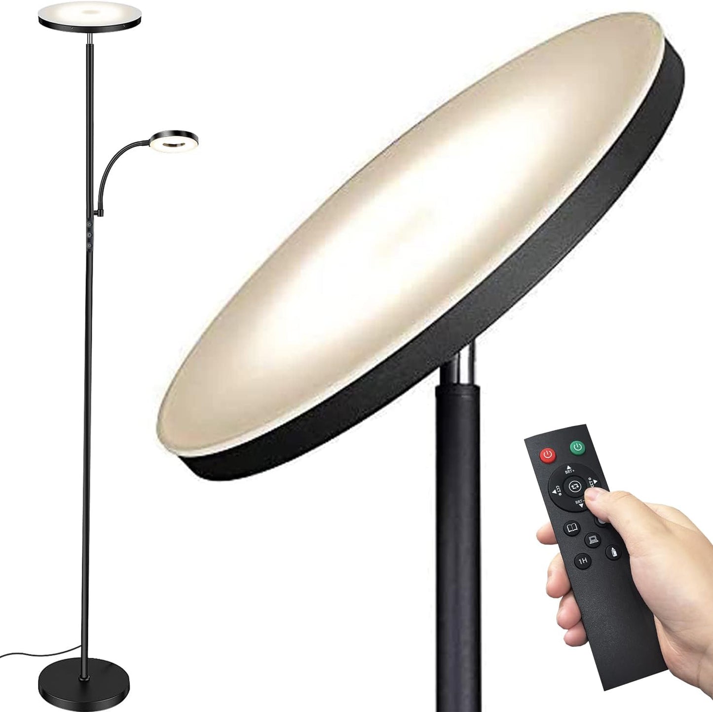 Super Bright LED Floor Lamp for Living Room with Remote Control