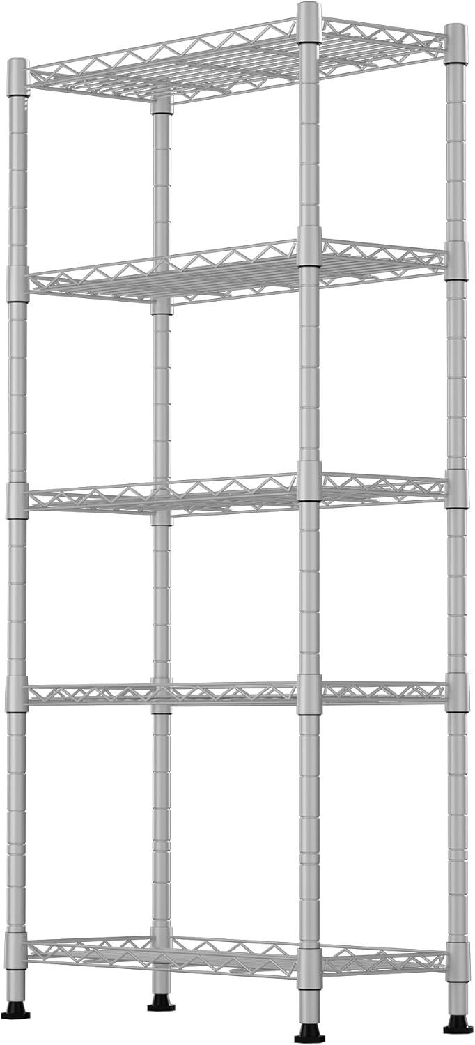 GIOTORENT 5-Wire Garage Shelving for Kitchen and Laundry Use