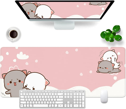 XL Cute Cat Gaming Mouse Pad - T TOPLAY