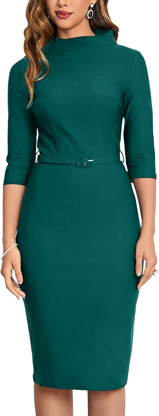 MUXXN Women's 1950s Vintage Cocktail Evening Dress for Elegance