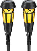 Flickering Flames Torch Light Solar Garden Lights 2 Pack - Realistic