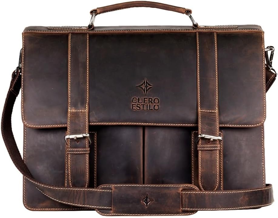 Leather Laptop Bag Handcrafted Floater Leather for Office Travel