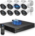 5MP Super HD 8-Camera Wired Security System - 80ft Night Vision