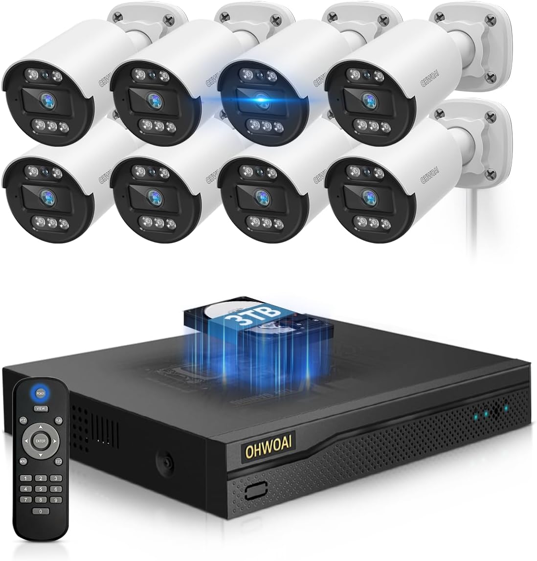 5MP Super HD Wired Security Camera System with Night Vision