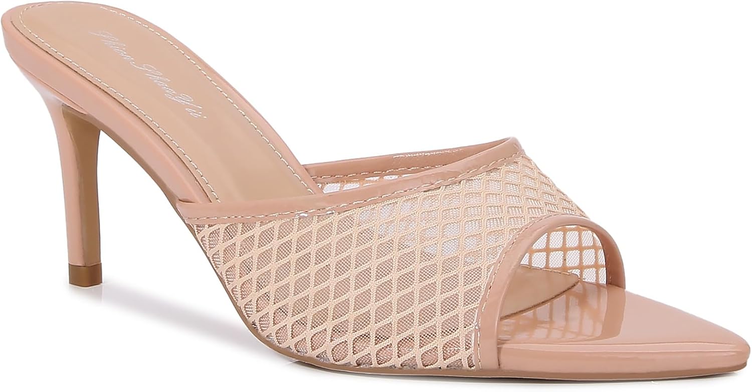 Women Clear Pointed Toe Sandals Stiletto Heels for Style