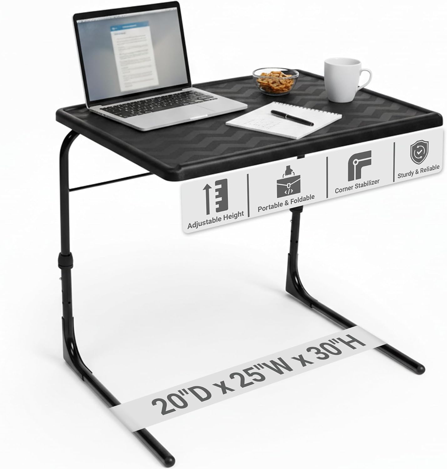 Table-Mate TV Tray Table: Portable Folding Dinner Tray for All