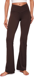 Butterluxe Crossover Flare Leggings 33 in - High Waist V Cross Bell