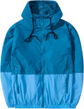 Men's Lightweight Windbreaker Jacket - Packable Hooded Raincoat