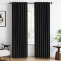 100% Blackout Curtains 84 in Length 2 Panels Set - Full Light Block