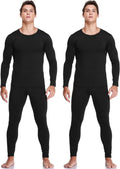 Thermal Underwear for Men - Fleece Lined Base Layer Set S-3XL