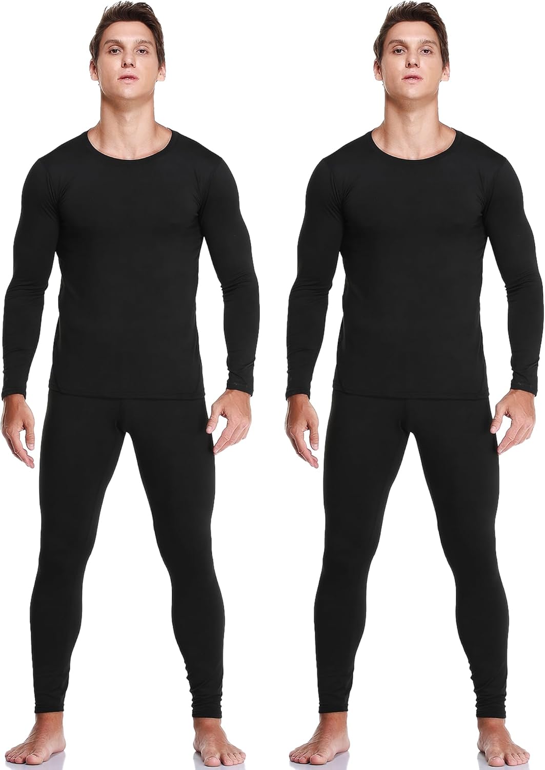 JZCreater Thermal Underwear Set for Men - Fleece Lined Comfort