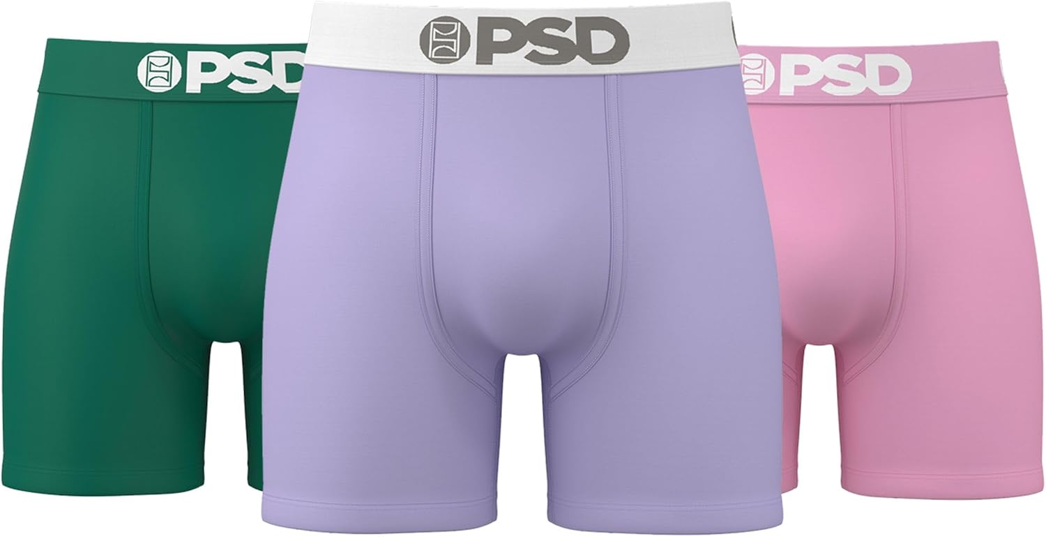 PSD Underwear Mens Boxer Briefs - Soft Breathable Comfort