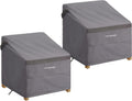 Waterproof Grey Large Outdoor Rocking Chair Cover 2 Pack - Heavy Duty