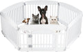 Plastic Dog Playpen 6-Panel 24in - Portable Safe Indoor/Outdoor Fence