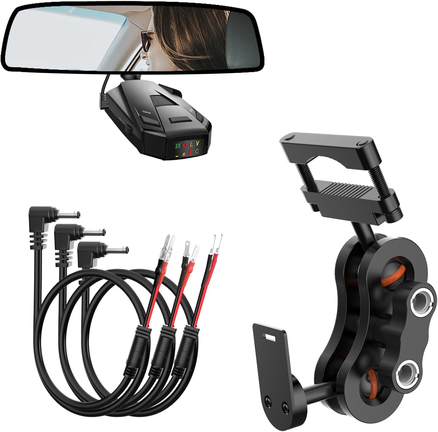 Radar Detector Mount for Cobra Models with Hard Wire Kit