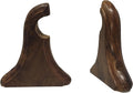 Wooden Drapery Curtain Rod Support Bracket for Up to 2 in Rods - Set