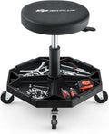 Goplus Mechanic Stool Rolling Garage Chair - Adjustable 16-22in Height
