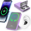 Mag-Safe Magnetic Portable Charger and Earbuds 2-in-1 - Portable