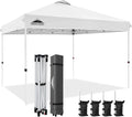 EAGLE PEAK Pop Up Canopy Tent 12x12 ft - Quick One-Person Setup