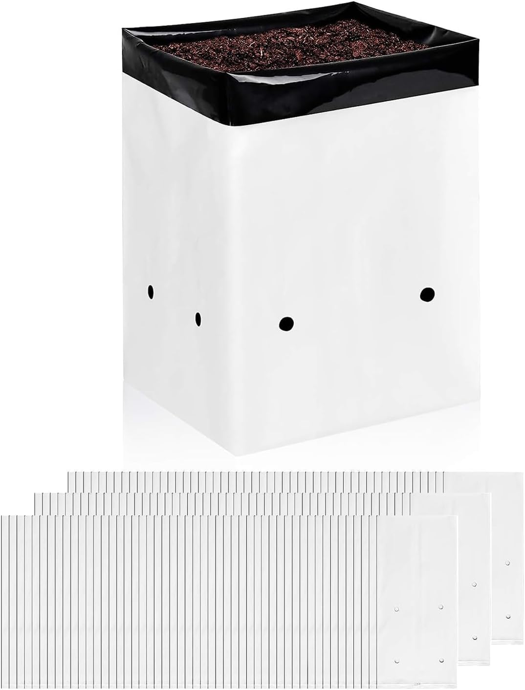 iPower 150-Pack 2 Gallon Grow Bags for Plants and Seedlings