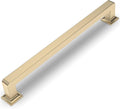 Brushed Gold 10 Pack Cabinet Pulls 10 in Hole Centers - Solid Zinc