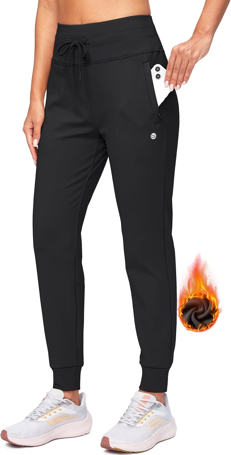 Warm & Water-Resistant Fleece Joggers by G Gradual