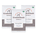 Grounds & Hounds Three Blend Starter Kit - Organic Whole Bean Coffee
