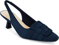 Womens Sling Back Kitten Heels Low Dress Shoes (Style 9FMF)