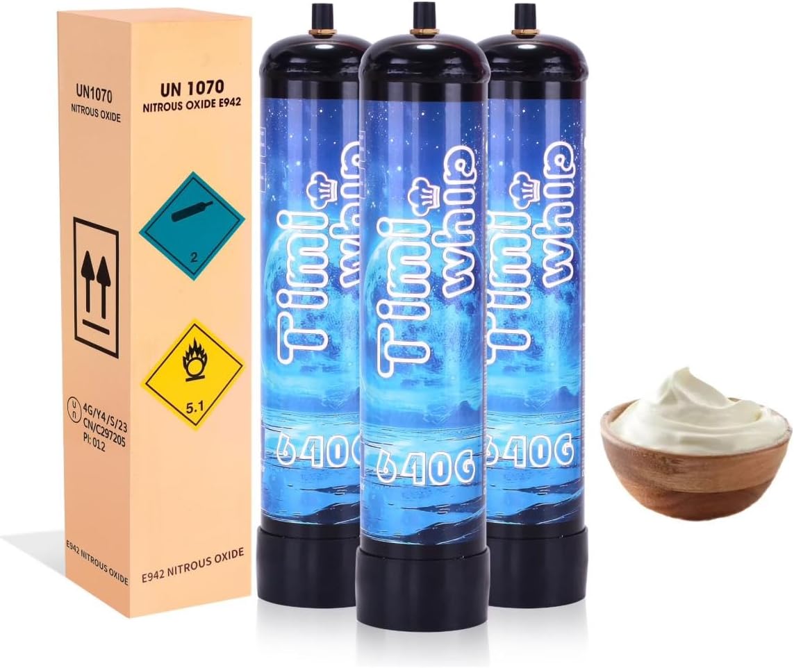 Whip Cream Power Trio: 3-Pack Nitrous Chargers