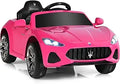 HONEY JOY Pink Ride On Car Licensed Maserati 12V - Parent Remote Fun