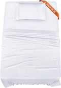 Twin XL Bed Sheets Set Pack of 10 - Soft Brushed Microfiber